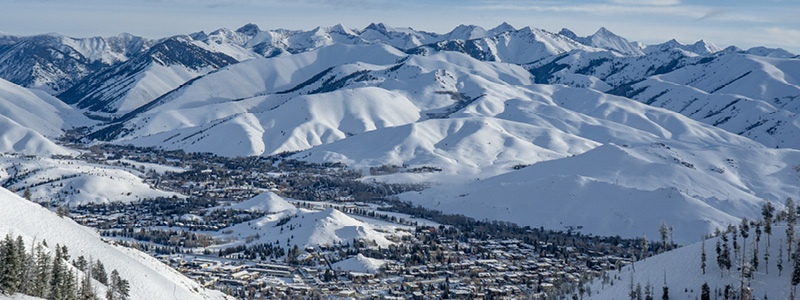 Aerial photo of Ketchum